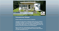 Desktop Screenshot of ferienwohnung-tuebingen-bez.de